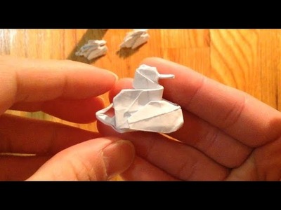 Origami Renault FT17 tank part 1 of 2