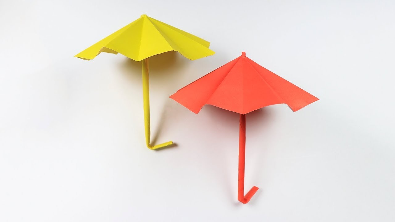 Бумажный зонтик. Конструирование зонтик. Зонтик поделка для детей. Зонтик из бумаги. Оригами зонтик.