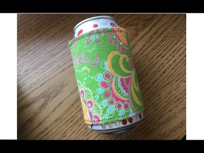 Quick and Easy DIY Can Cozy Koozie Sewing Project