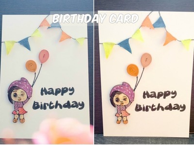 Quilled greeting cards|Quilled birthday card|Handmade Birthday cards|Quilled anime girl|Quilled girl