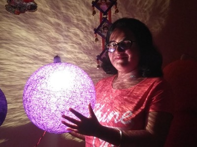 Diwali Decoration idea. Diwali Light making at home | How to make a lampshade| Navaratri Decoration