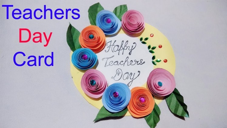 DIY Teachers Day Card.diy art and craft.paper craft.Handmade crad.diy card idea.Creative Art