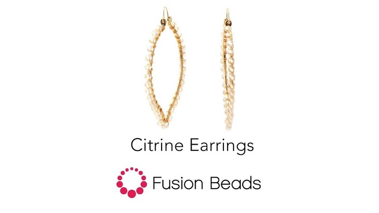 Let Cody show you how to make the Citrine Point Earrings Fusion Beads