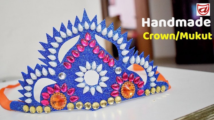 Mata Rani ka Mukut | Crown making at home for Durga Pooja, Laxmi Pooja & Diwali Decoration