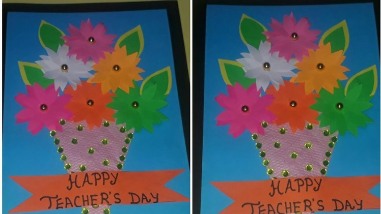 Teacher's day card.Teacher's day gift.Teacher's day craft ideas.Teacher's day gift ideas