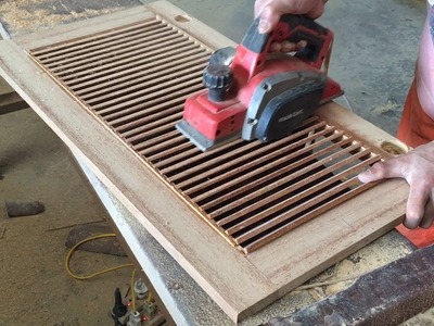 Amazing Woodworking Technical Extremely High - How To Make A Shutter Door For Storage Cabinets