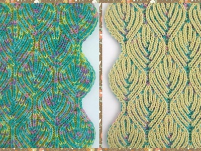 Brioche knitting *Fall leaves* knitting patterns