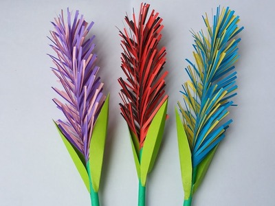 DIY: Paper Flower!!! How to Make Easy & Simple Paper Flower.Paper Lavender!!!