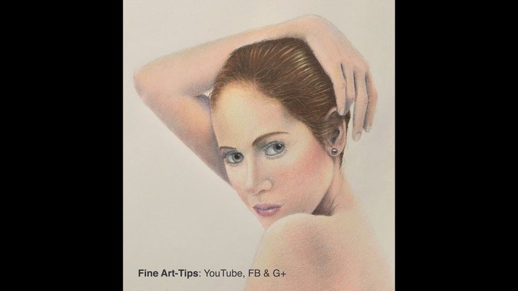 How to Draw Realistic Flesh With Color Pencils - Narrated