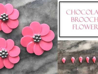 How to Make a Chocolate Brooch Flower | Very Simple & Easy