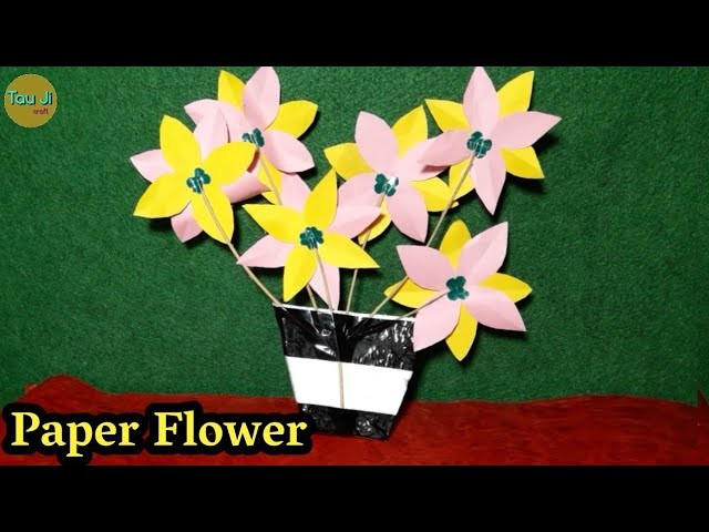 How To Make A Flower From Paper | Best Out Of Waste | DIY Arts And Crafts | Waste Material Reuse