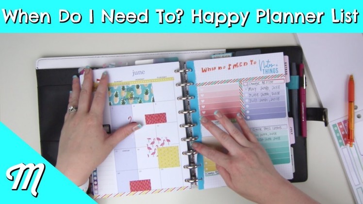 How To Make A Happy Planner When Do I Need To List!