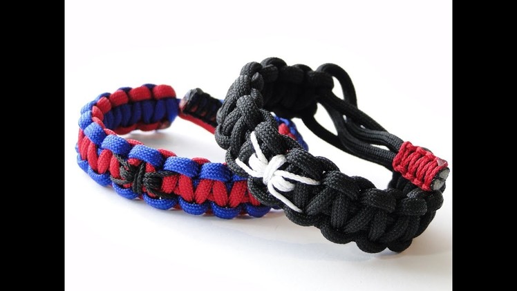 How to Make a Venom or Spider-Man Themed Paracord Survival Bracelet-Mad Max Style Closure