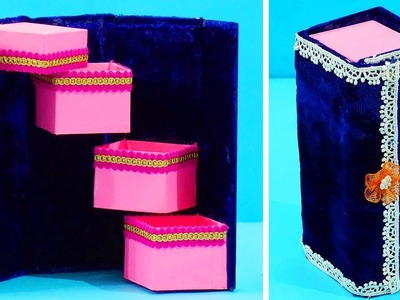 How to Make DIY Jewelry Box | DIY Eco-friendly Best out of Waste Jewelry Organizer. Holder