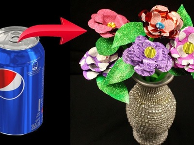 How to make flowers out of aluminum cans - Aluminum can flowers - Aluminum can crafts