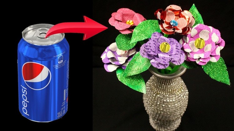 How to make flowers out of aluminum cans - Aluminum can flowers - Aluminum can crafts