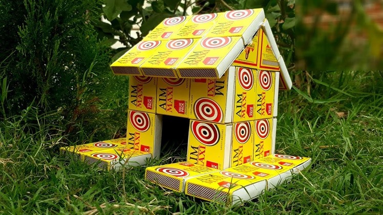 How to make house from matchbox | house making from waste matchbox | reuse old matchbox.