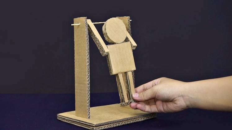 How to Make Pull-up Man from Cardboard - Best out of waste