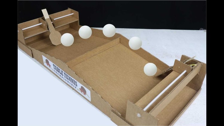 How to Make Table Tennis Ping Pong Games from Cardboard 2 player