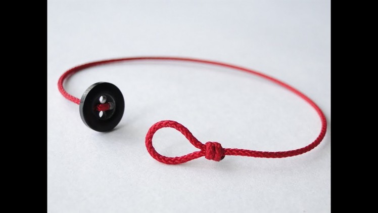 How to Make the Simplest Button Bracelet- Single Strand Button and Loop-Diy Friendship Bracelet