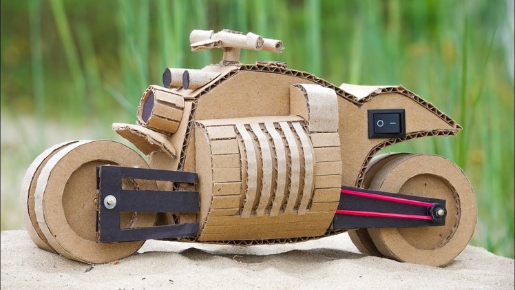 How to Make Toy Motorcycle Dodge from  Cardboard