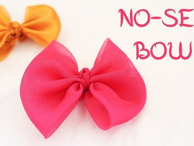 No-Sew Fabric Bow Tutorial - How To Make A Beautiful Hair Bow With Fabric