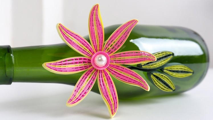 3D Quilled Flower: DIY Home Decor With Paper Quilling Art
