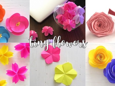 6 Tiny Paper Flowers | Paper Crafts | Compilation