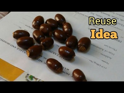 Best Reuse Idea with Waste Paper & litchi seeds ll Home decor DIY