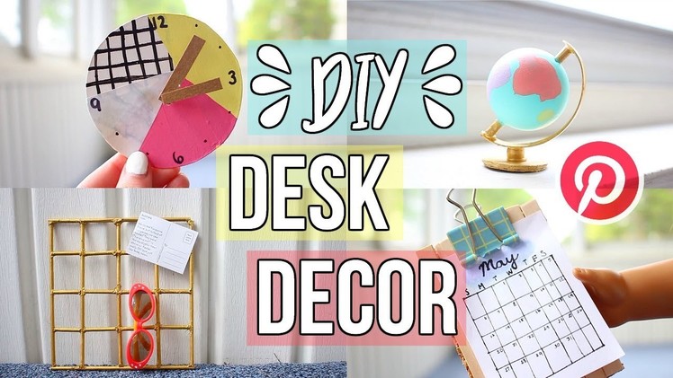 DIY AG DESK DECOR! | American Girl Doll Desk Decor Pinterest Inspired!