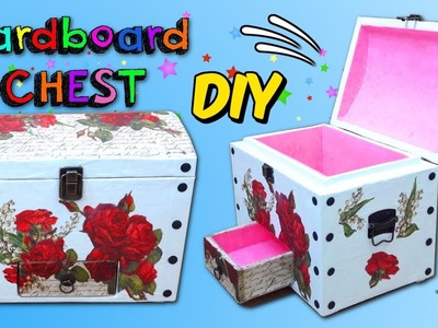 DIY Beautiful ORGANIZER CHEST that you can make with empty CARDBOARD BOXES