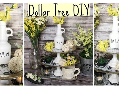 DIY Dollar Tree Vintage 3 Tier Display Stand | DIY Inspired Rae Dunn Letters
