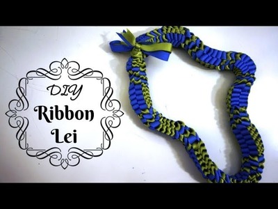 DIY Graduation Ribbon Lei