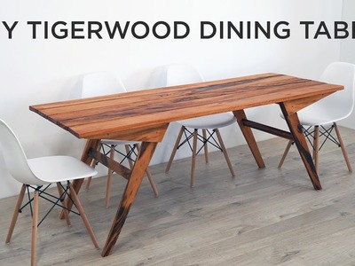 DIY Outdoor Dining Table Made out of Tigerwood