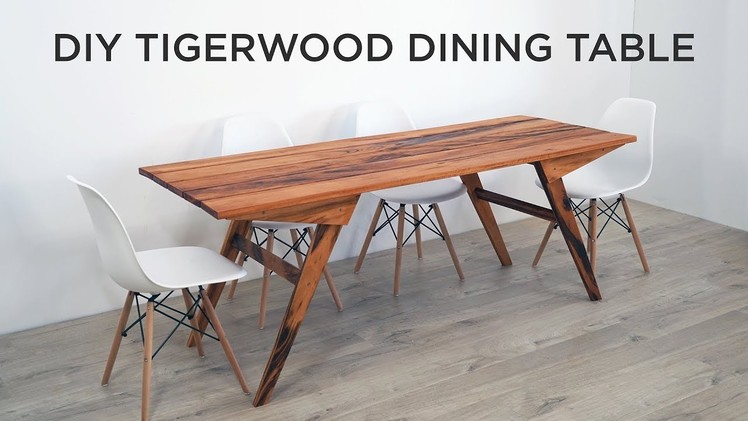 DIY Outdoor Dining Table Made out of Tigerwood