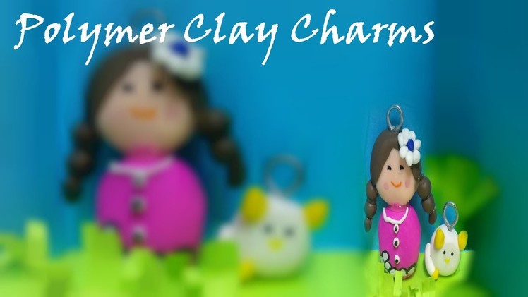 DIY|Polymer Clay Charms|Cute Doll|Creative Pinky