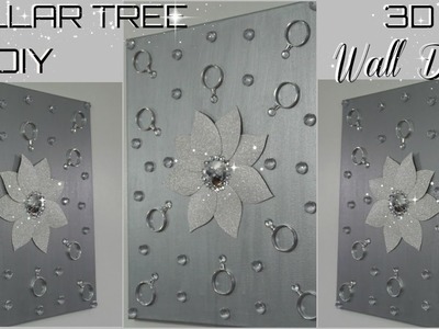 DIY QUICK AND EASY GLAM WALL DECOR | DIY DOLLAR TREE 3D FLOWER WALL DECOR IDEA | PETALISBLESS