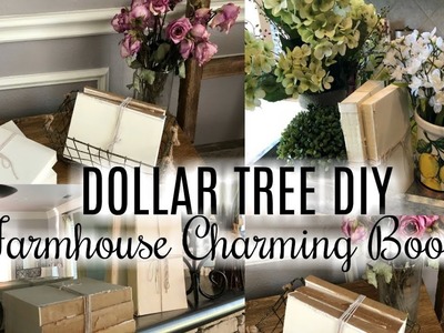 DOLLAR TREE DIY: FARMHOUSE BOOKS ($6.00!!)