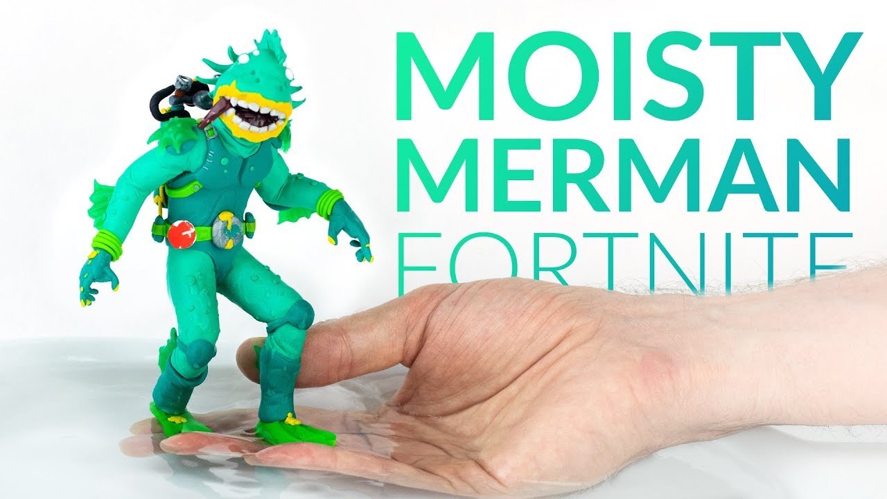 Moisty Merman Fortnite Battle Royale Polymer Clay Tutorial - 