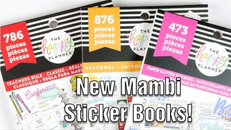NEW Happy Planner Sticker Books | Seasonal | Teachers Rule | Paper Glitter