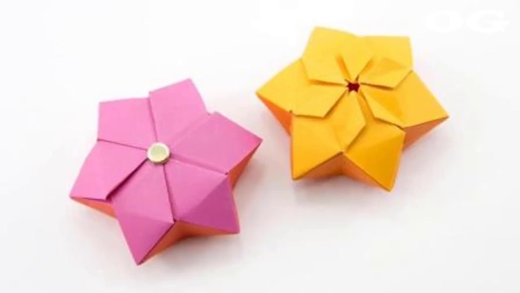 Origami Hexagon Inflatable Star ⭐, Easy Origami Tutorial Seri