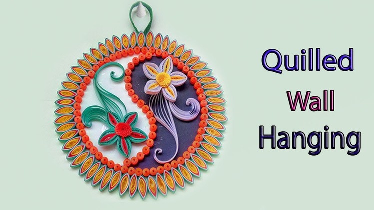 Quilled | Yin Yang | Mandala Flower Design Wall Hanging for Room Decor | Paper Quilling Art