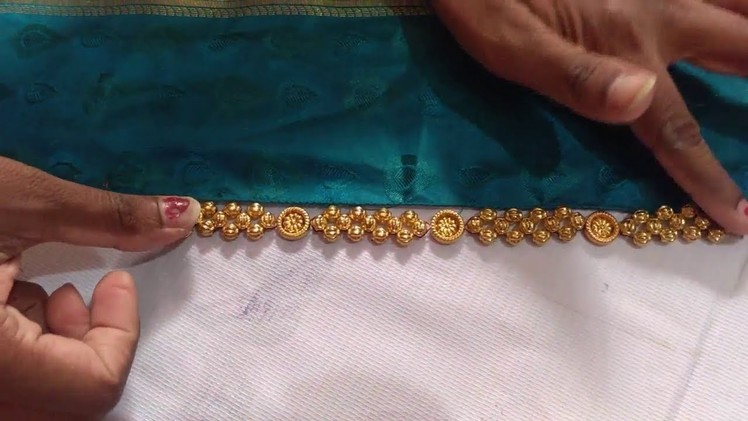 Saree Kuchu using Flower Beads I Saree Border design I Ladies Club