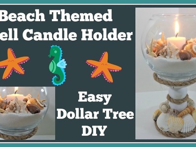 Shell Candle Holder ???? Dollar Tree DIY