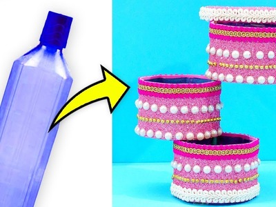 Simply Amazing!! Don’t Miss This Unique DIY Plastic Bottle Jewellery Holder | Easy Best Out Of Waste