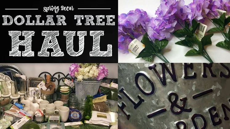 $100 DOLLAR TREE HAUL | SPRING HOME DECOR