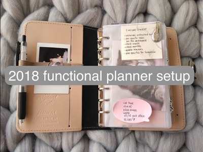 2018 functional planner set up: Filofax original patent in personal size