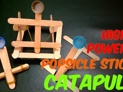 3 ways to Make the Simplest Launching Catapult out of popsicle stick