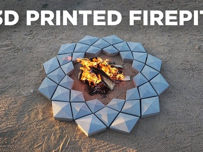 3D Printed Concrete Firepit