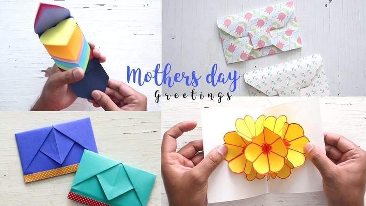 4 Beautiful And Easy Mother's Day Cards Ideas | Gifts For Mom